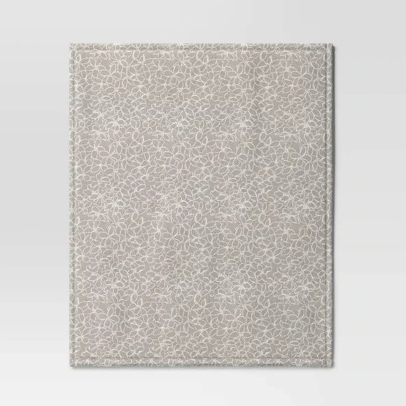 Plush Floral Throw Blanket - Picture 4 of 4